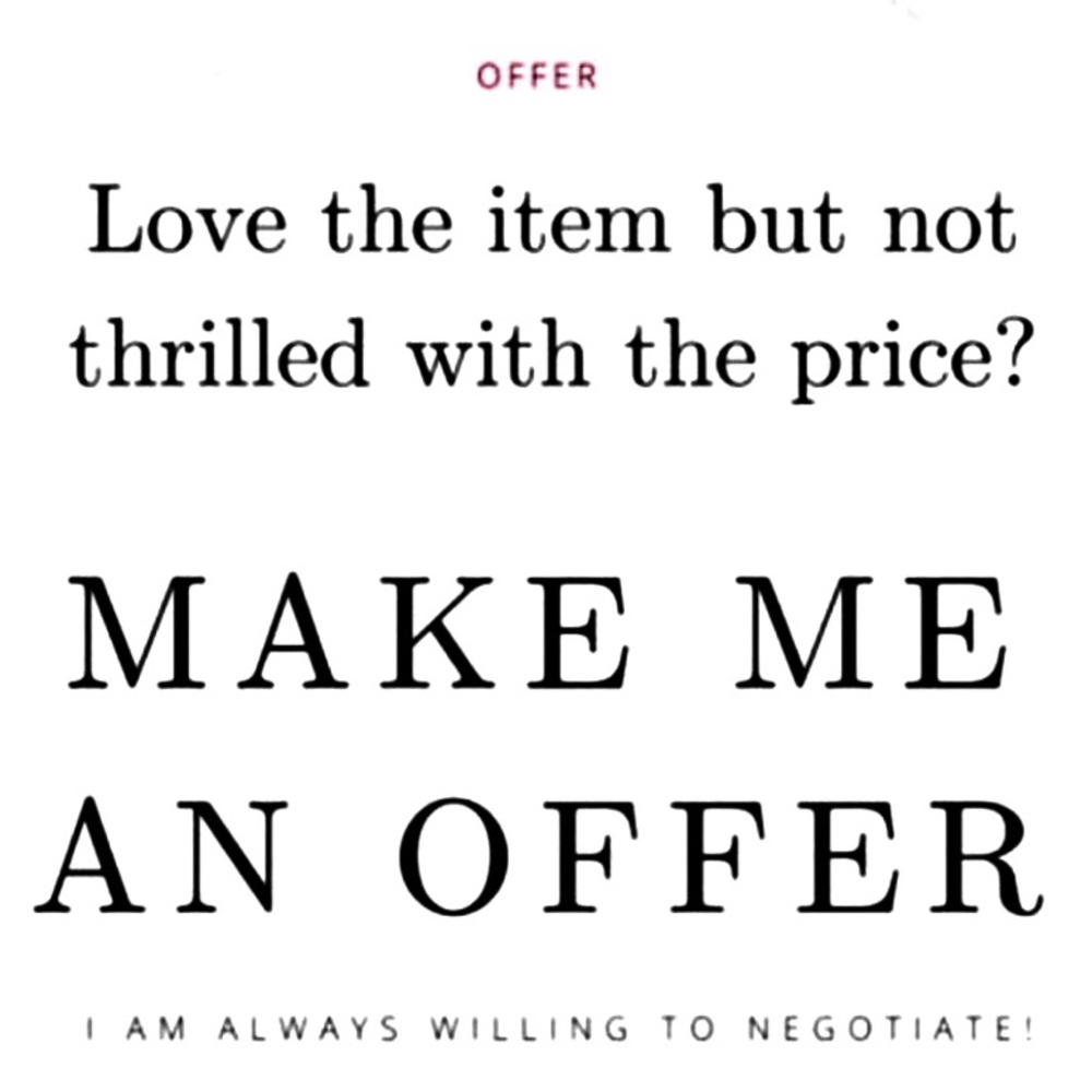 Make me an offer!